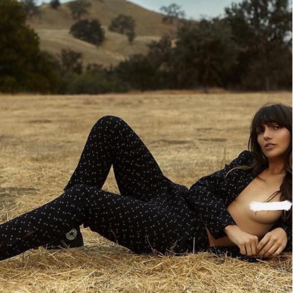 Flynn Skye Navy Blue Dot Blazer Jacket - Picture 3 of 11